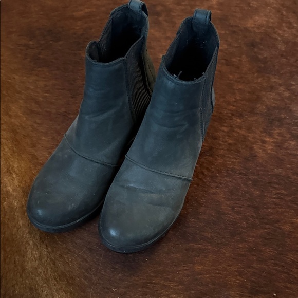 Sorel Shoes - Sorel Black Wedge Ankle Boots